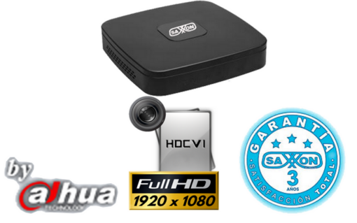 DVR Saxxon 4 Canales HDCVI 1080P